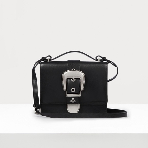 Vivienne Westwood Handbags - Authentic Vivienne Westwood Rodeo leather shoulder bag black